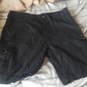 Mens black cargo shorts